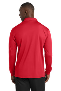 Sport-Tek Long Sleeve Micropique Sport-Wick Polo - True Red Back