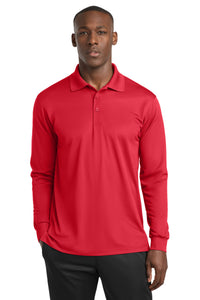 Sport-Tek Long Sleeve Micropique Sport-Wick Polo - True Red