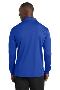Sport-Tek Long Sleeve Micropique Sport-Wick Polo - True Royal Back
