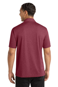 Sport-Tek Heather Contender Polo - Cardinal Heather Back