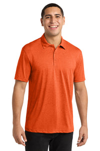 Sport-Tek Heather Contender Polo - Deep Orange Heather