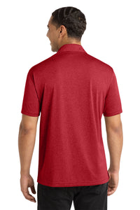 Sport-Tek Heather Contender Polo - Scarlet Heather Back
