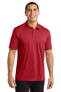 Sport-Tek Heather Contender Polo - Scarlet Heather