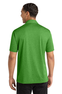 Sport-Tek Heather Contender Polo - Turf Green Heather Back