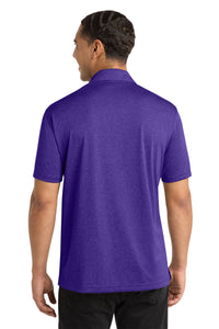 Sport-Tek Heather Contender Polo - Varsity Purple Heather Back