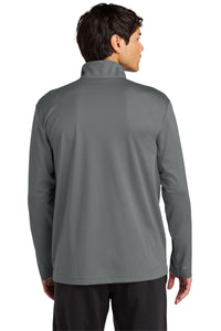 Sport-Tek Micropique Sport-Wick 1/4-Zip ST672 - Grey Concrete Back