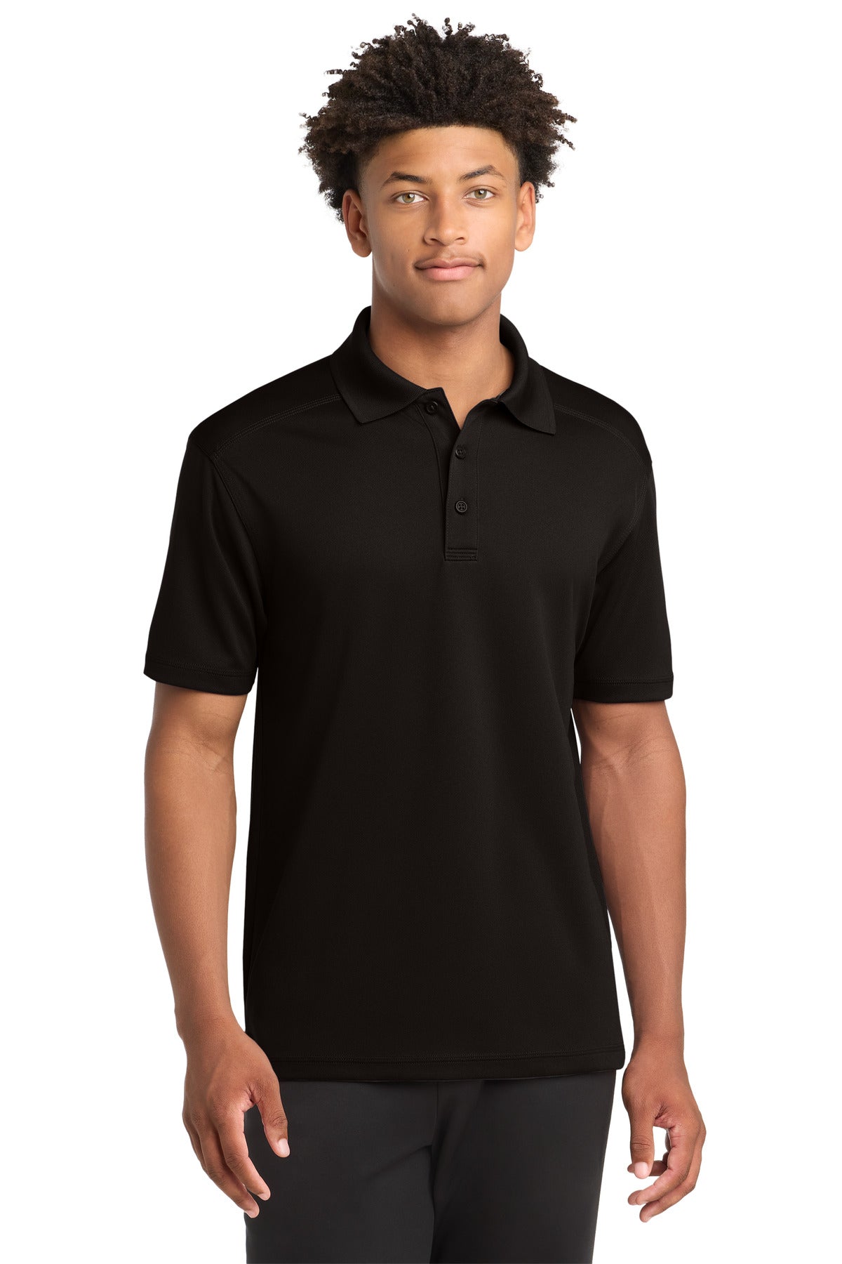 Sport-Tek PosiCharge Micro-Mesh Polo - Black