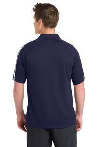Sport-Tek PosiCharge Micro-Mesh Colorblock Polo - True Navy/ White Back