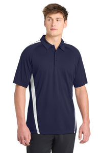 Sport-Tek PosiCharge Micro-Mesh Colorblock Polo - True Navy/ White