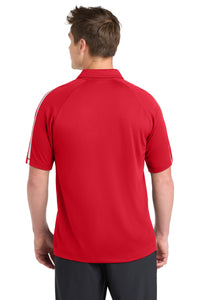 Sport-Tek PosiCharge Micro-Mesh Colorblock Polo - True Red/ White Back