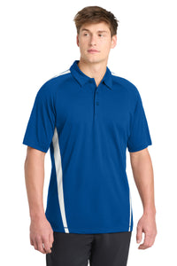 Sport-Tek PosiCharge Micro-Mesh Colorblock Polo - True Royal/ White