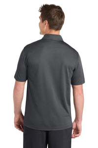 Sport-Tek PosiCharge Active Textured Polo - Iron Grey Back