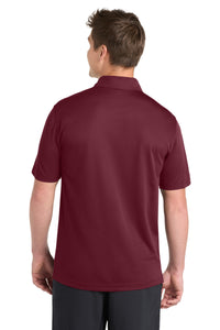 Sport-Tek PosiCharge Active Textured Polo - Maroon Back