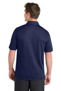 Sport-Tek PosiCharge Active Textured Polo - True Navy Back