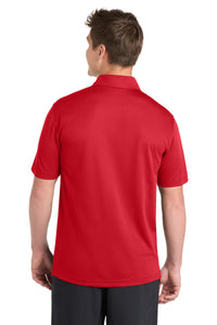 Sport-Tek PosiCharge Active Textured Polo - True Red Back