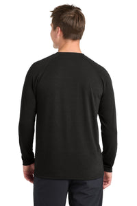Sport-Tek  Long Sleeve Ultimate Performance Crew - Black Back