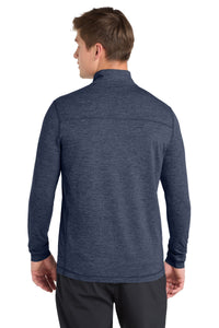 Sport-Tek  Exchange 1.5 Long Sleeve 1/2-Zip - Dark Denim Heather Back