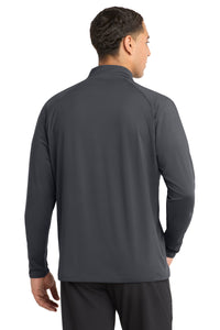 Sport-Tek Sport-Wick Stretch 1/4-Zip Pullover - Charcoal Grey Back