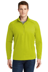 Sport-Tek Sport-Wick Stretch 1/4-Zip Pullover - Charge Green