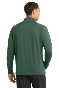 Sport-Tek Sport-Wick Stretch 1/4-Zip Pullover - Forest Green Back
