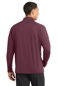 Sport-Tek Sport-Wick Stretch 1/4-Zip Pullover - Maroon Back
