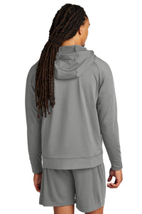 Sport-Tek Sport-Wick Stretch 1/2-Zip Hoodie ST856 - Charcoal Grey Back
