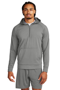 Sport-Tek Sport-Wick Stretch 1/2-Zip Hoodie ST856 - Charcoal Grey