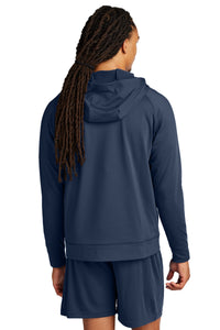 Sport-Tek Sport-Wick Stretch 1/2-Zip Hoodie ST856 - True Navy Back