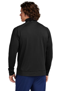 Sport-Tek Sport-Wick Stretch Full-Zip Cadet Jacket ST857 - Black Back