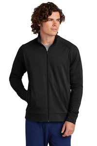 Sport-Tek Sport-Wick Stretch Full-Zip Cadet Jacket ST857 - Black