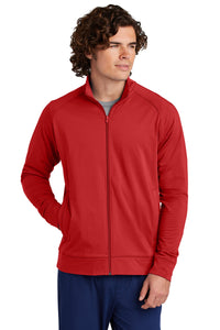 Sport-Tek Sport-Wick Stretch Full-Zip Cadet Jacket ST857 - Deep Red