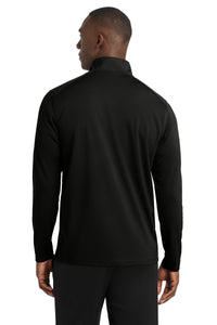 Sport-Tek Sport-Wick Textured 1/4-Zip Pullover - Black Back