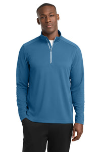 Sport-Tek Sport-Wick Textured 1/4-Zip Pullover - Dawn Blue