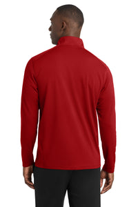 Sport-Tek Sport-Wick Textured 1/4-Zip Pullover - Deep Red Back