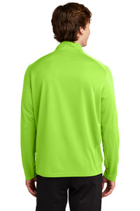 Sport-Tek Sport-Wick Textured 1/4-Zip Pullover - Lime Shock Back