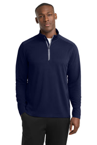 Sport-Tek Sport-Wick Textured 1/4-Zip Pullover - True Navy