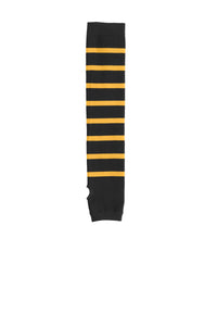 DISCONTINUED Sport-Tek Striped Arm Socks - Black/ Gold