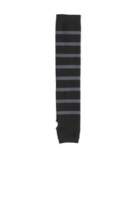 DISCONTINUED Sport-Tek Striped Arm Socks - Black/ Iron Grey