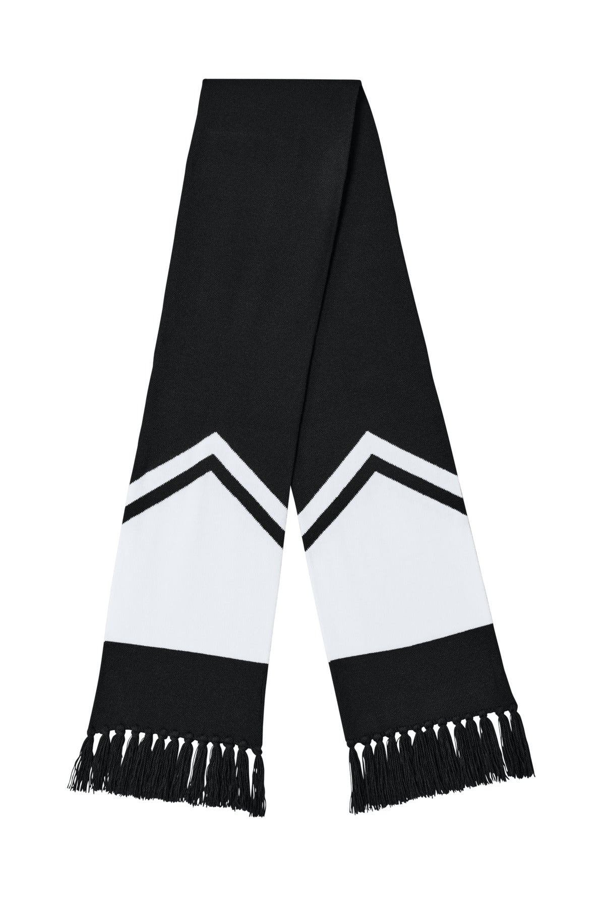 Sport-Tek Gameday Scarf STA06 - Black/ White