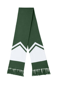 Sport-Tek Gameday Scarf STA06 - Forest Green/ White