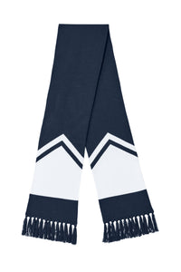 Sport-Tek Gameday Scarf STA06 - True Navy/ White