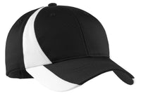 Sport-Tek Dry Zone Nylon Colorblock Cap - Black/ White