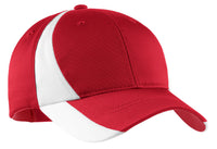 Sport-Tek Dry Zone Nylon Colorblock Cap - True Red/ White