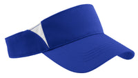 Sport-Tek Dry Zone Colorblock Visor - True Royal/ White