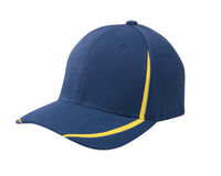 Sport-Tek Flexfit Performance Colorblock Cap - True Navy/ Gold