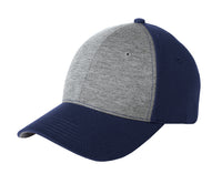DISCONTINUED Sport-Tek Jersey Front Cap - Vintage Heather/ True Navy