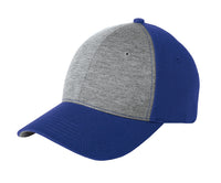 DISCONTINUED Sport-Tek Jersey Front Cap - Vintage Heather/ True Royal