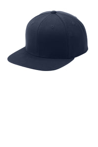 Sport-Tek YP Classics Flat Bill Snapback Cap - True Navy