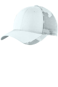 Sport-Tek CamoHex Cap - White