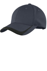 Sport-Tek Pique Colorblock Cap - Graphite/ Black